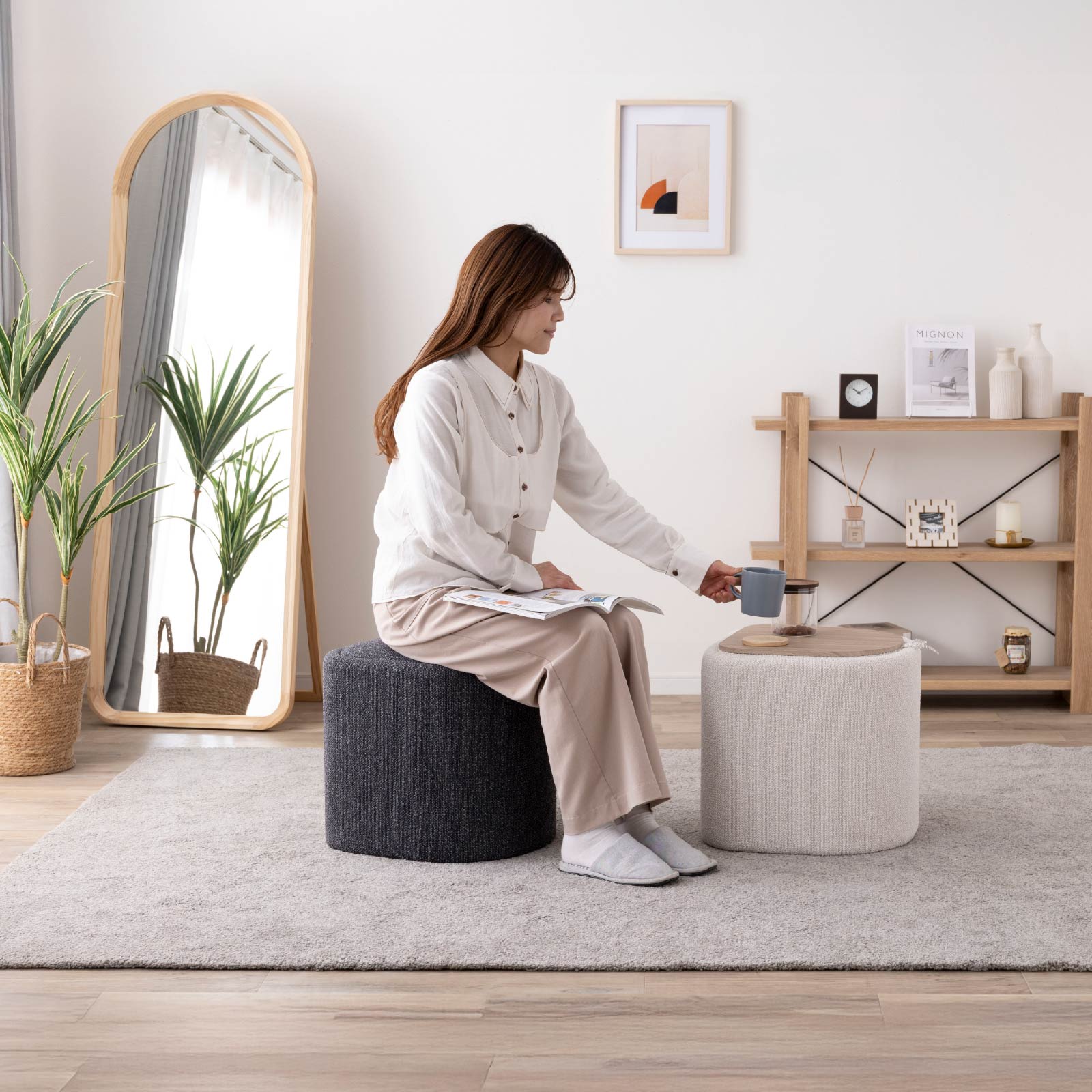 ルーノ ｜ 収納 サイドテーブル スツール 小物入れ インテリア 雑貨 画像15