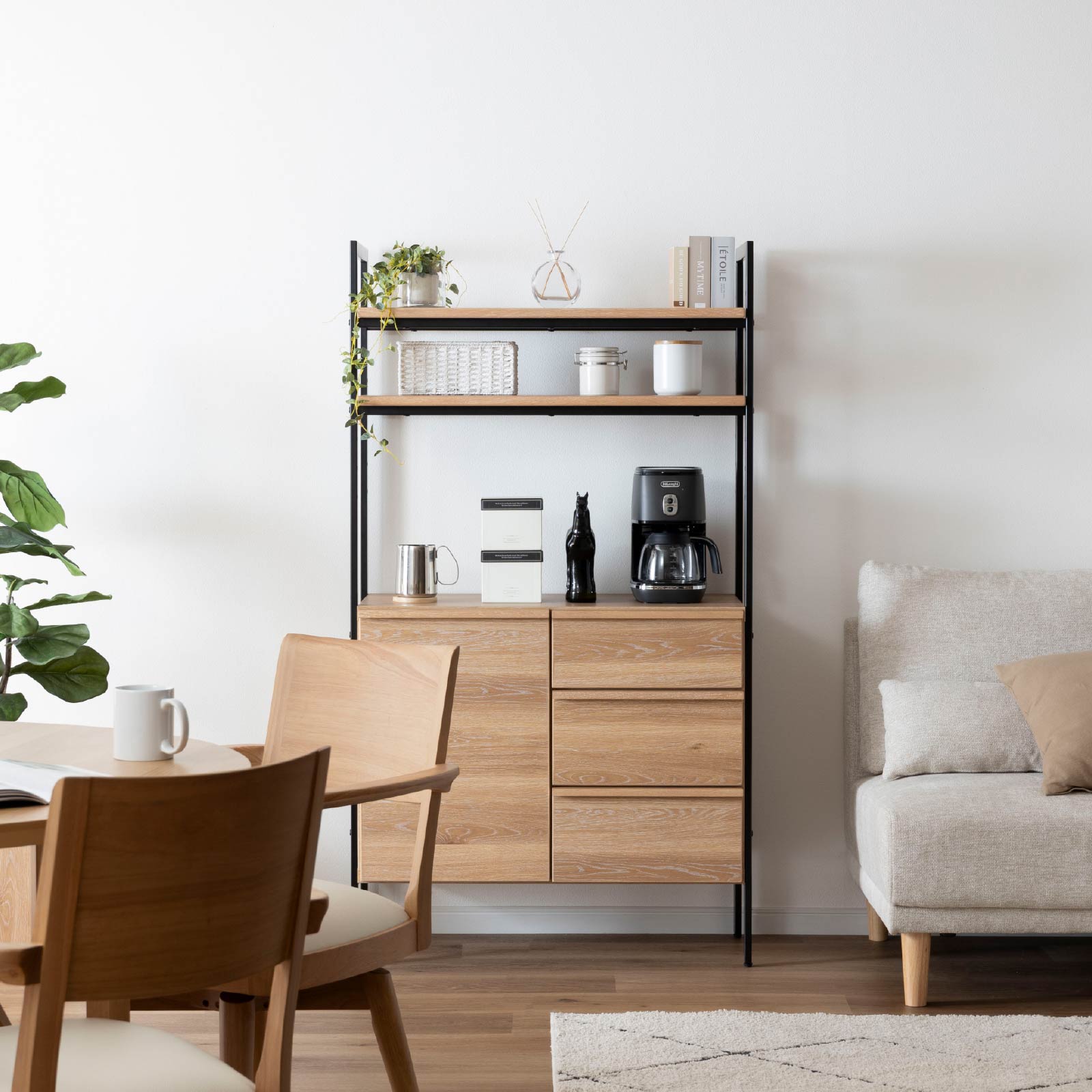 幅80］ マッターホルン ｜ ミドルシェルフ 収納 【在庫限り品】