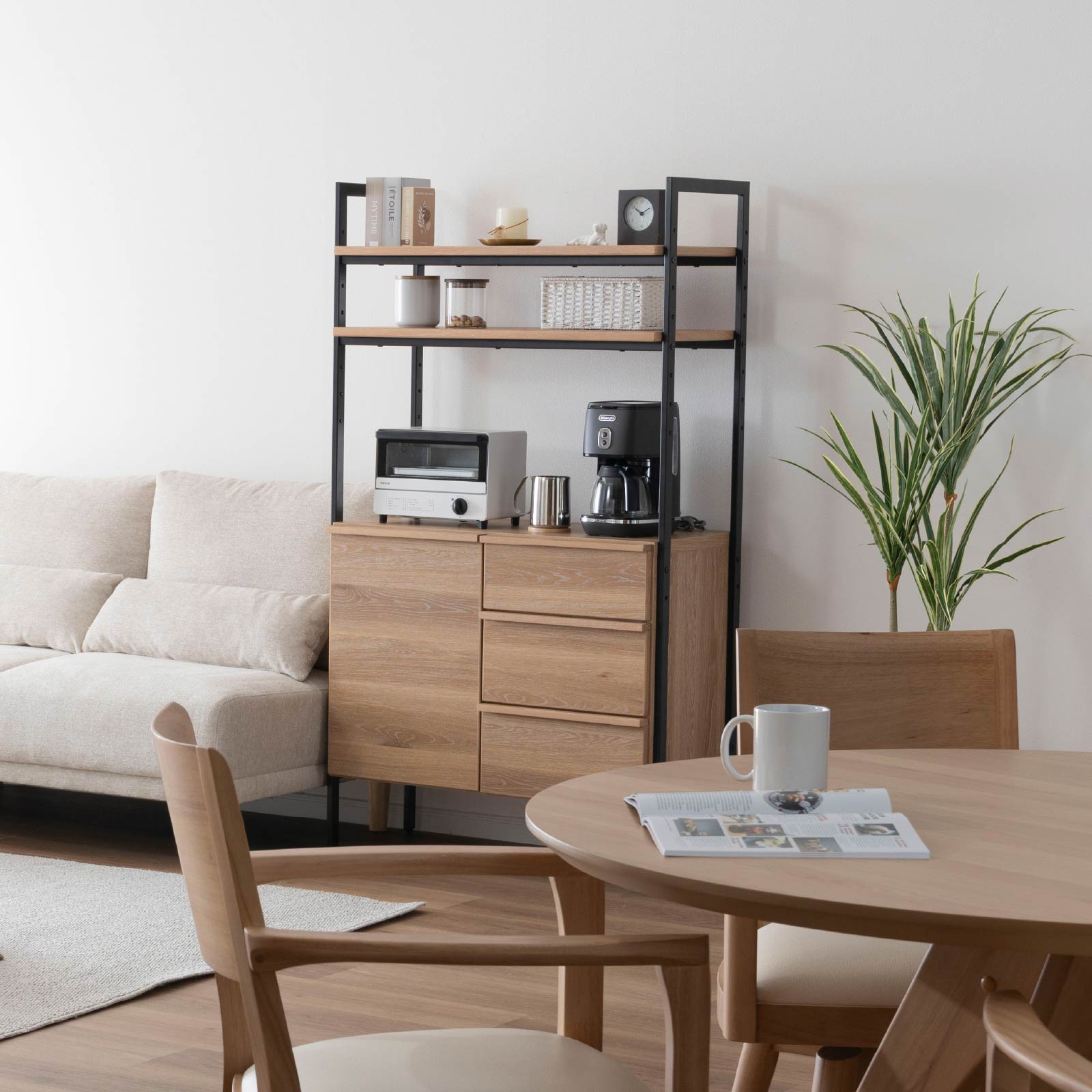 幅80］ マッターホルン ｜ ミドルシェルフ 収納