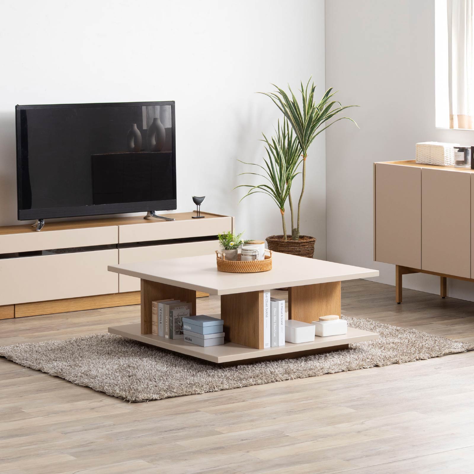 センターテーブル・ローテーブル booconcept 幅90］ ヌーボ ｜ 塩ビシート リビングテーブル ローテーブル センター