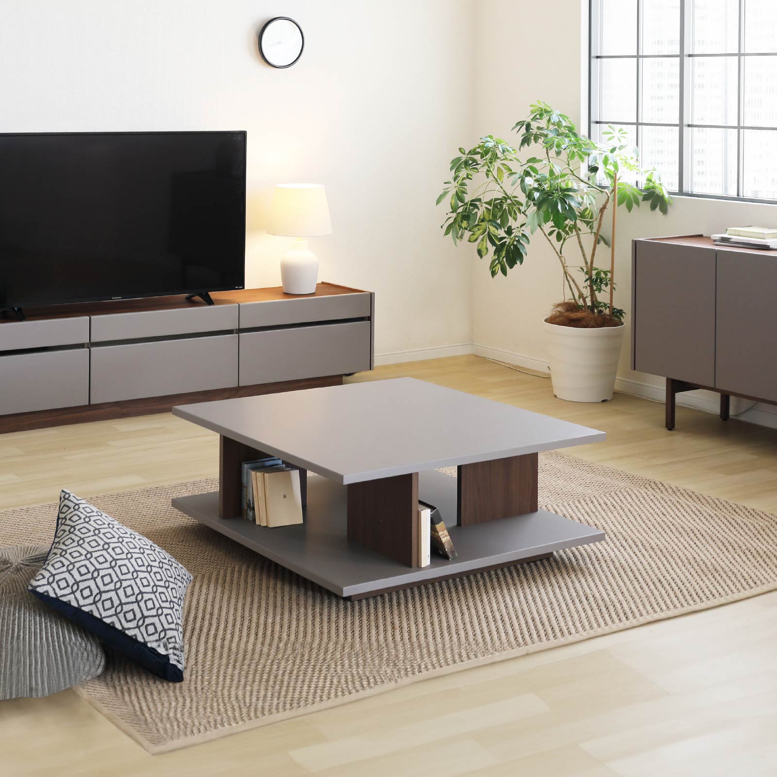 幅90］ ヌーボ ｜ 塩ビシート リビングテーブル ローテーブル センター