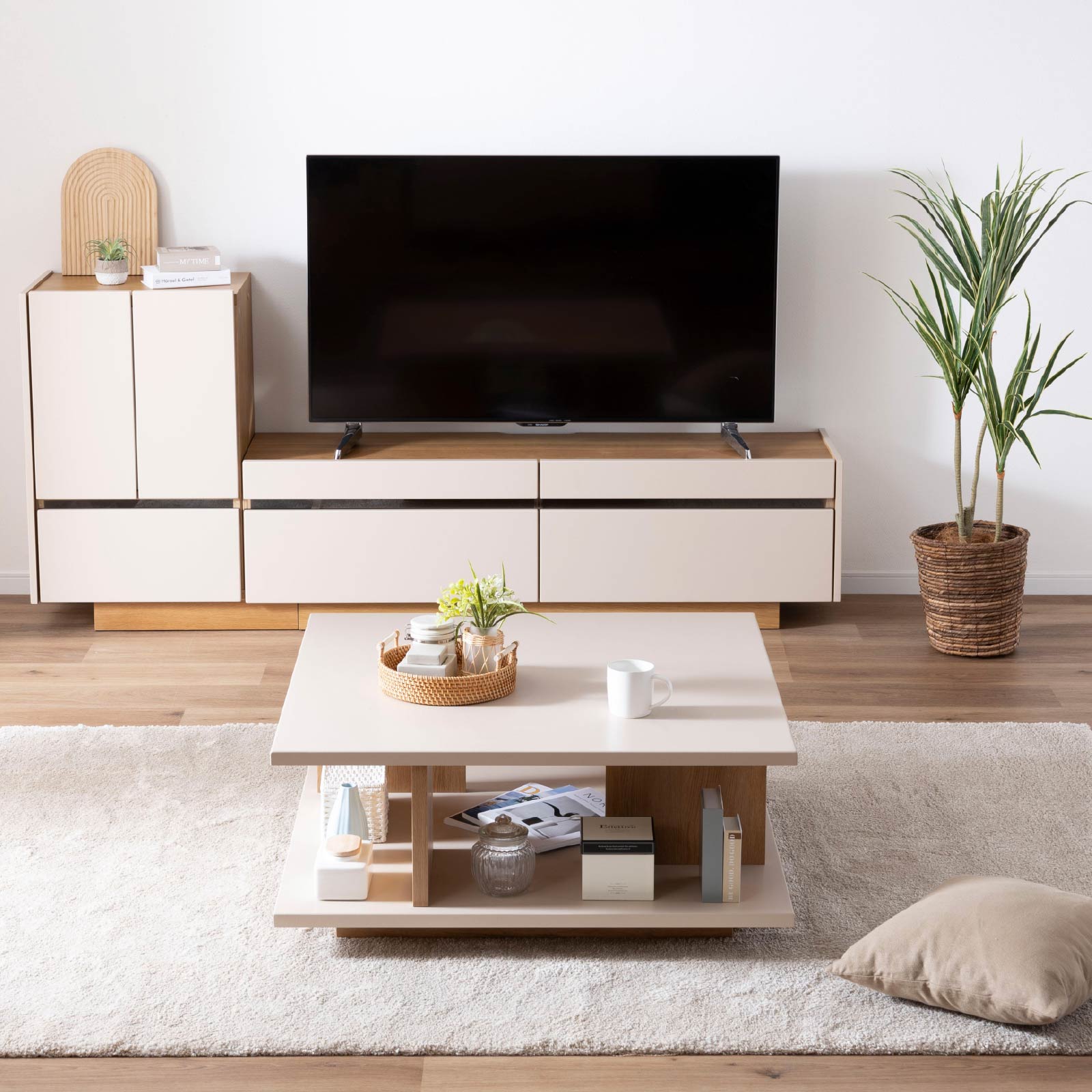 幅90］ ヌーボ ｜ 塩ビシート リビングテーブル ローテーブル センター