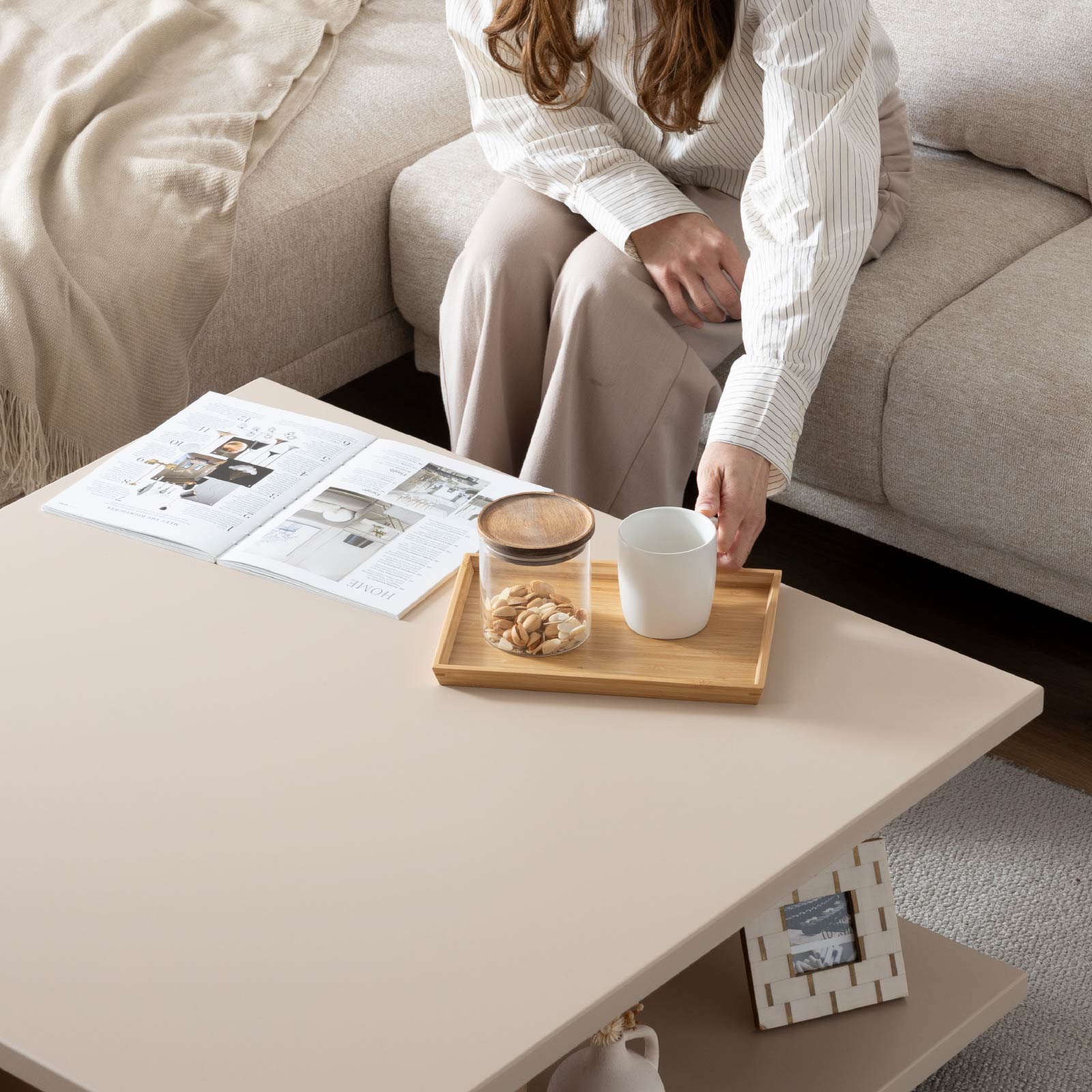 幅90］ ヌーボ ｜ 塩ビシート リビングテーブル ローテーブル センター