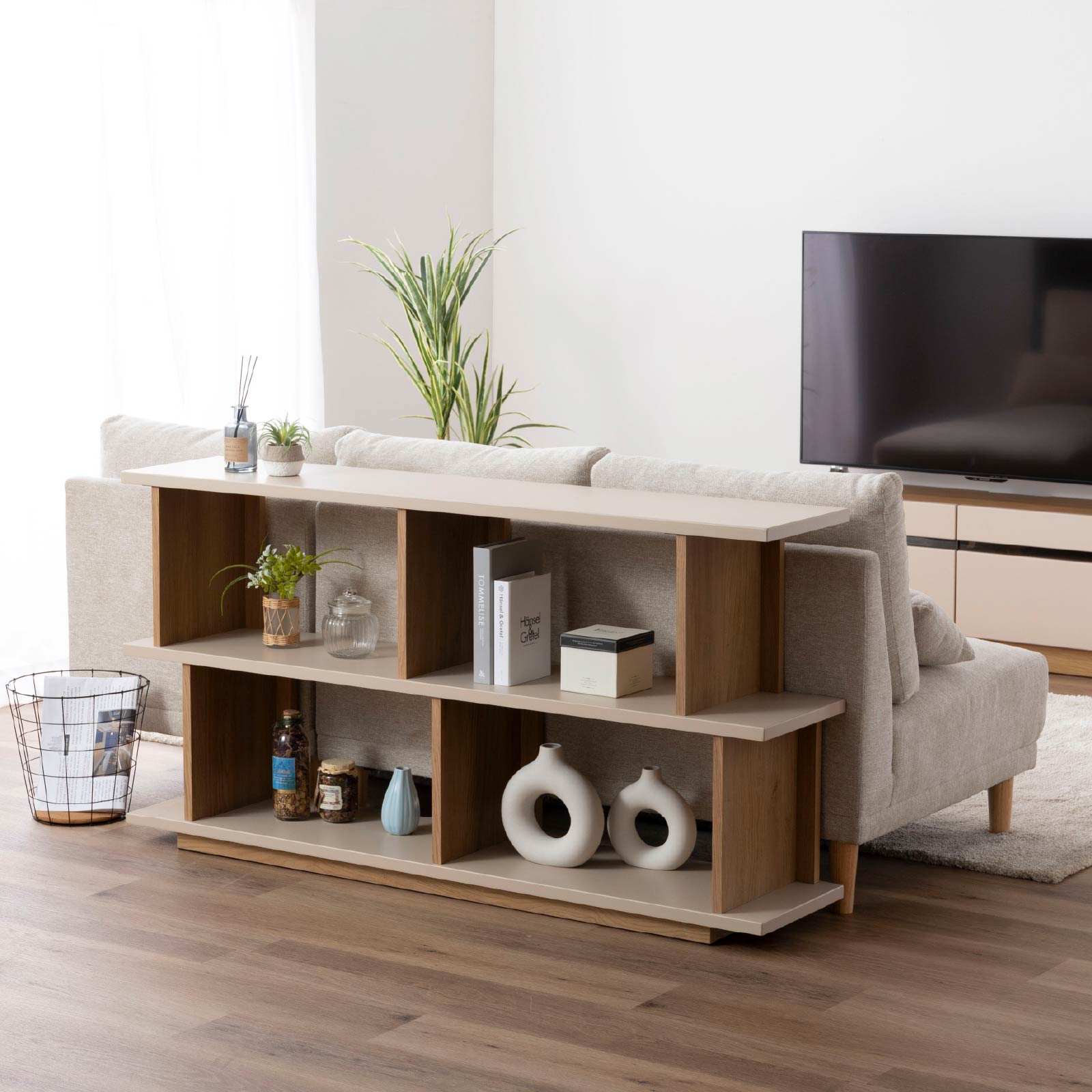 ［幅150］ ヌーボ ｜  塩ビシート シェルフ ニュアンスカラー 木目