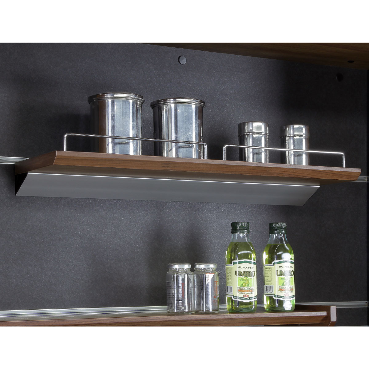 オプション］［幅65］キッチンボード 棚板 木目調 レンジ台 キッチン