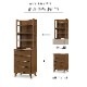［幅60/高さ180］チェスト オープン収納 ハイチェスト 4段 上置き収納 オークのサムネイル4