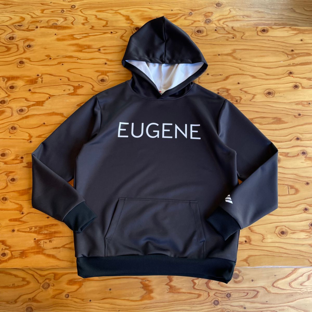 在庫限り　スムースドライパーカー 裏ボアなし【ブラック/Mサイズ】