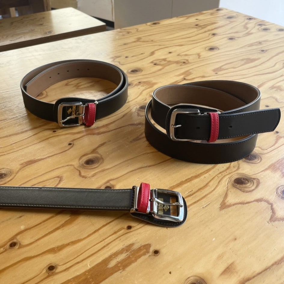 デザインベルト　【ブラック×レッド】