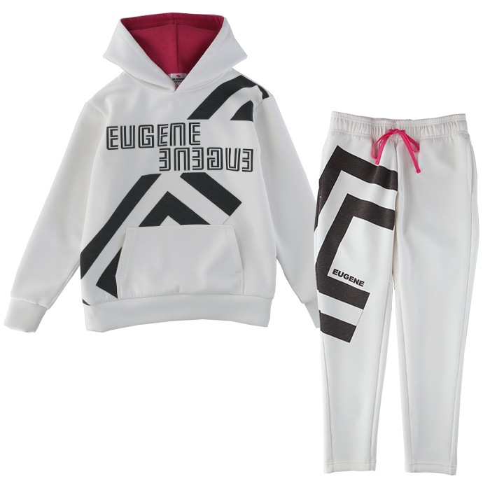 ALLWAYストレッチパフパーカー　【WHITE×PINK】