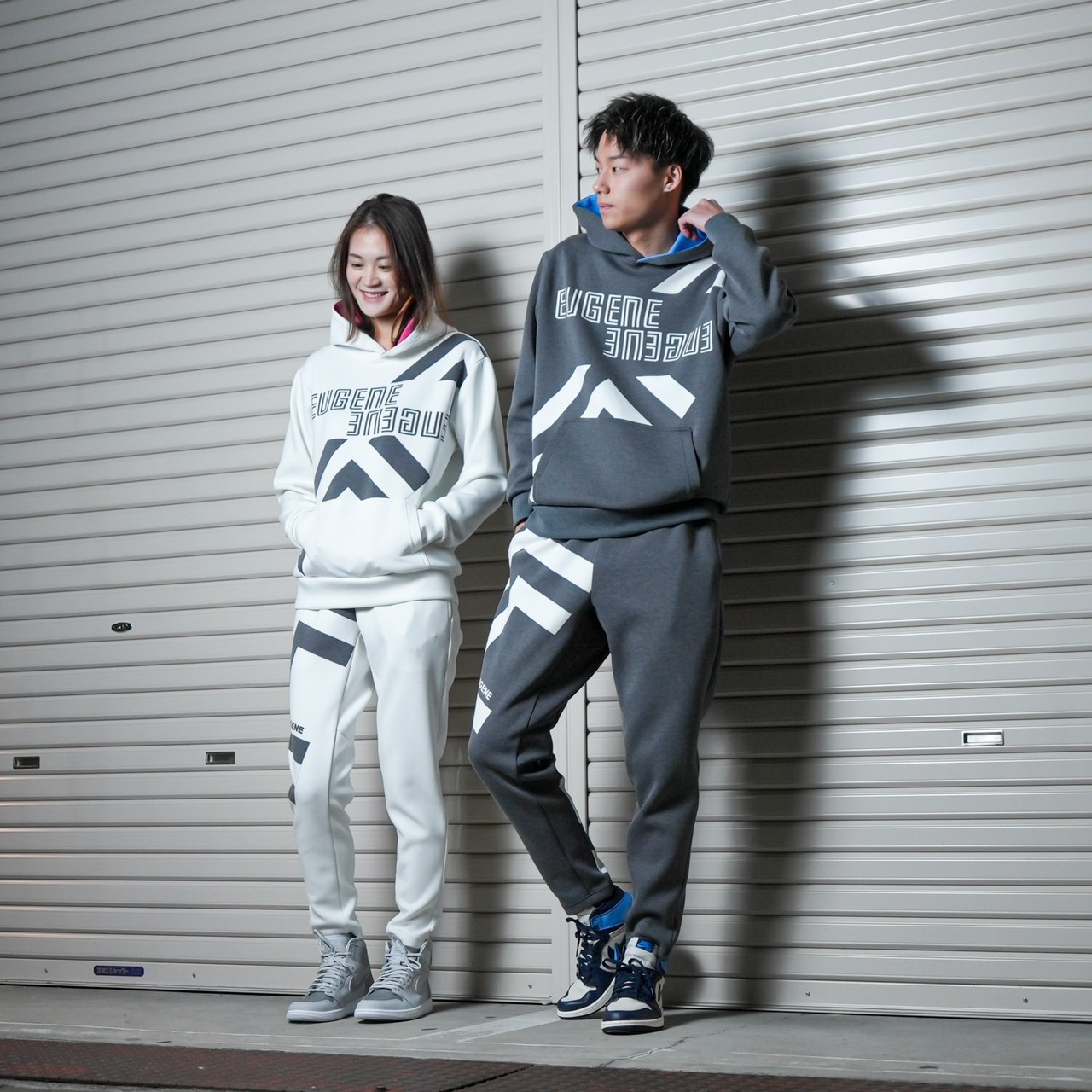 ALLWAYストレッチパフパーカー　【WHITE×PINK】