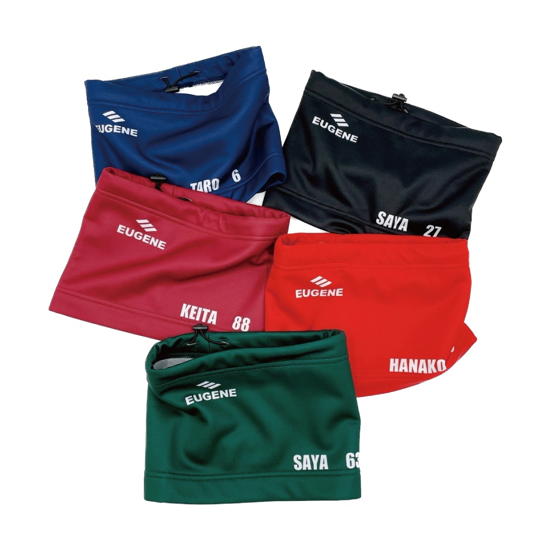 【ナンバー&テキスト変更可能】EUGENEオリジナルネックウォーマー 裏ボアなし