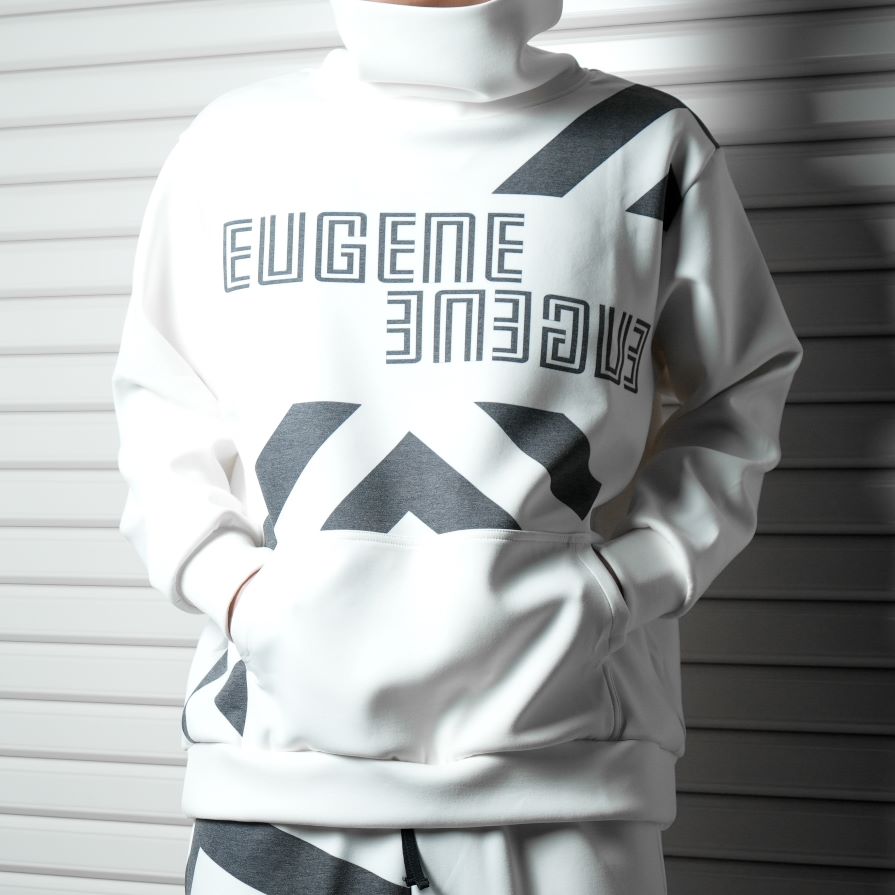 ALLWAYストレッチパフハイネック　【WHITE×BLACK】