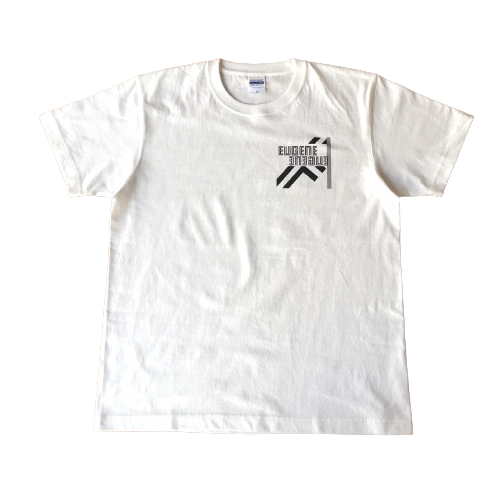 【EUGENE】反射板ロゴ　コットンTシャツ