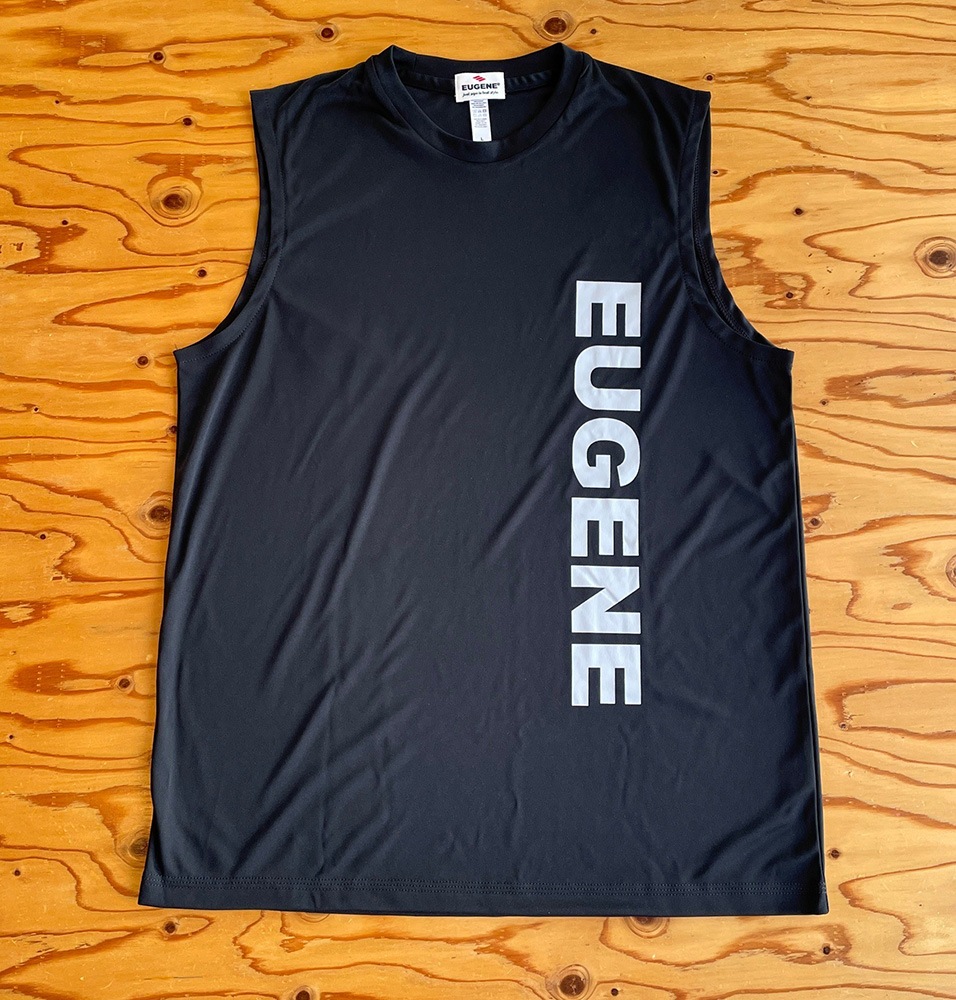 【EUGENE】スムースドライ タンクトップ ■バーティカルロゴ