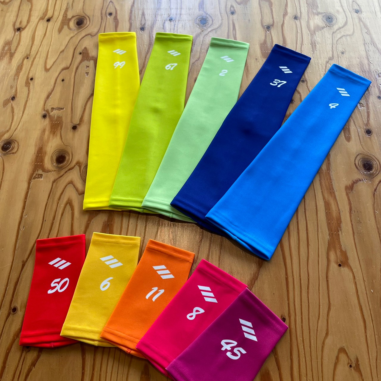 ナンバー変更可能】EUGENEオリジナルナンバリングアームスリーブ（片腕  