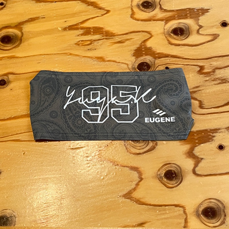 【ナンバー&テキスト変更可能】 EUGENE デザインストロークネーム ヘッドバンド