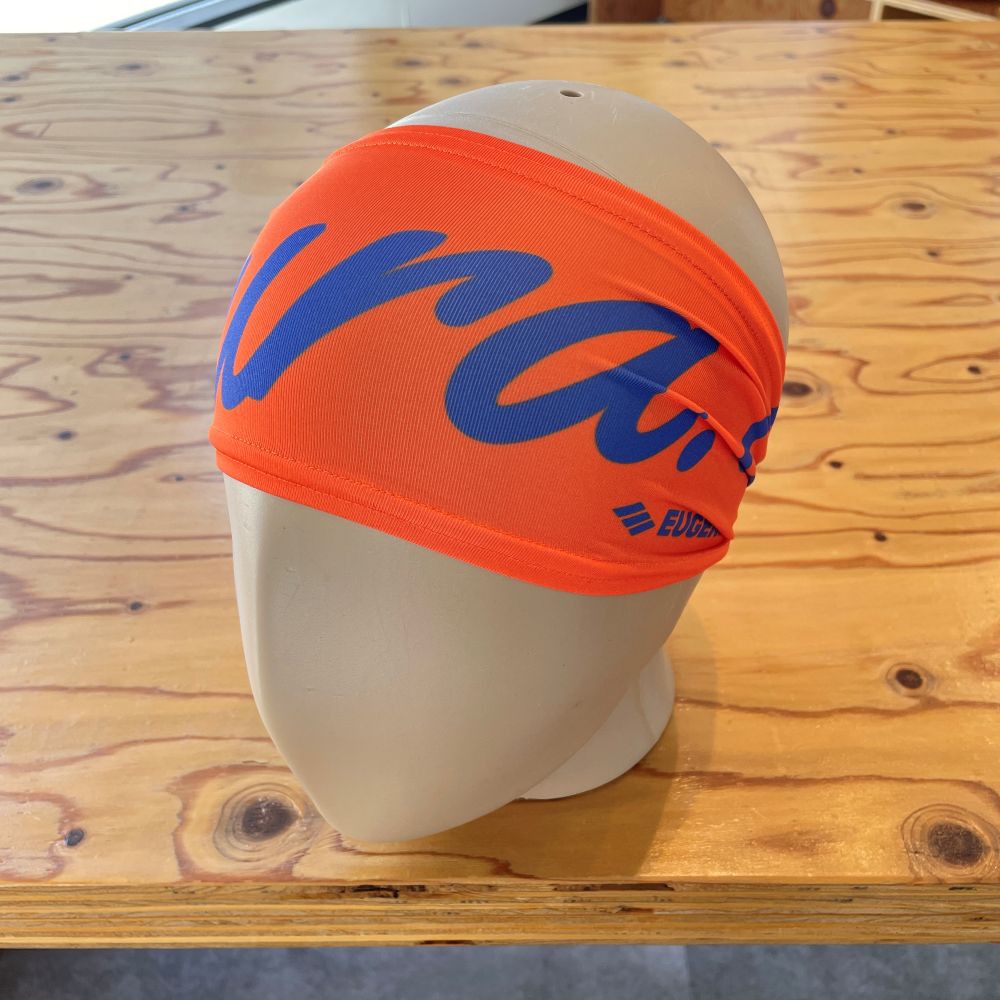 【ナンバー&テキスト変更可能】 EUGENE スランティングネーム ヘッドバンド