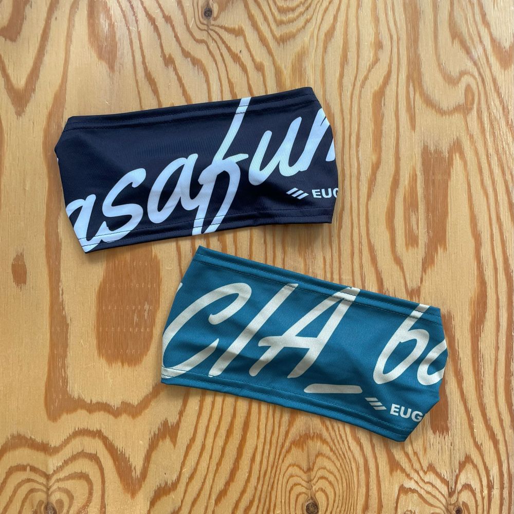 【ナンバー&テキスト変更可能】 EUGENE スランティングネーム ヘッドバンド