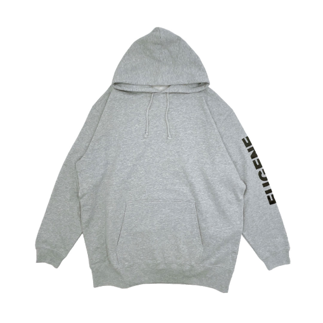 EUGENEオリジナル フードプルパーカー【グレー】