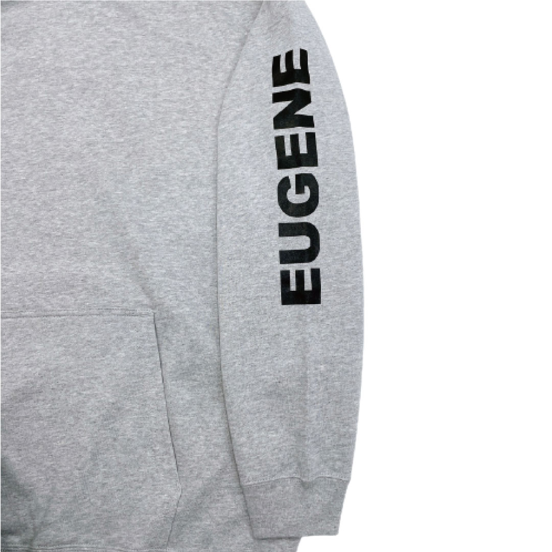 EUGENEオリジナル フードプルパーカー【グレー】