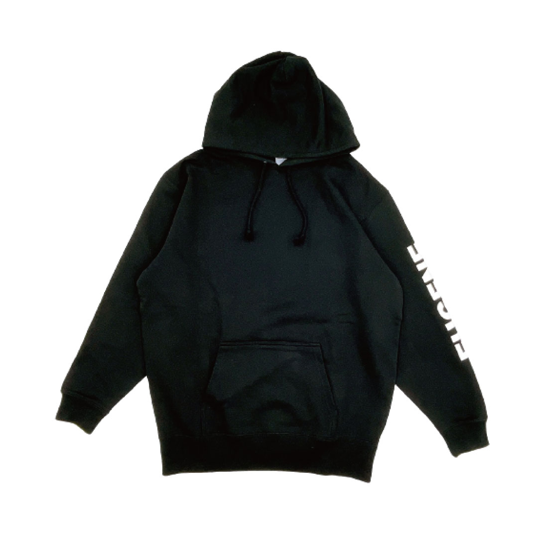 EUGENEオリジナル フードプルパーカー【ブラック】