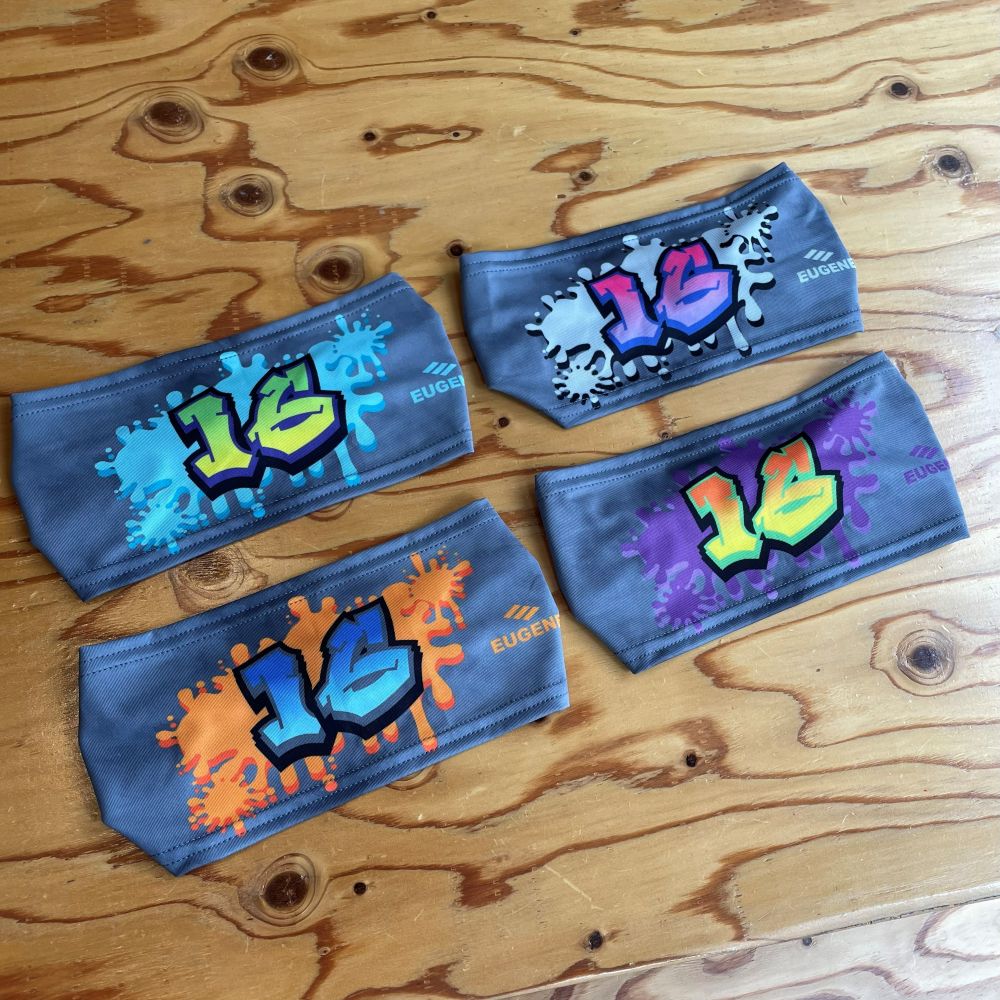 【ナンバー変更可能】 EUGENE ストリーム柄 ヘッドバンド