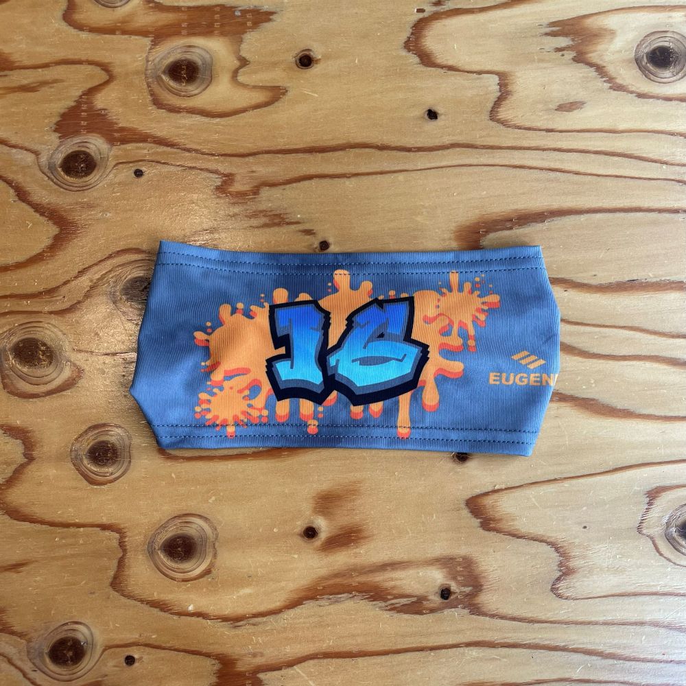 【ナンバー変更可能】 EUGENE ストリーム柄 ヘッドバンド