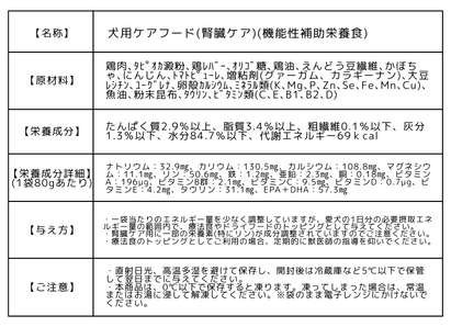 定期購入 犬用ケアフード(腎臓ケア)　