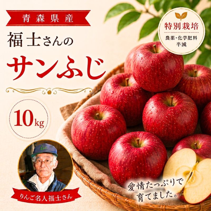 りんこさん専用 福士さんのりんご特選サンジョナゴールド5kg(送料無料)(青森県産