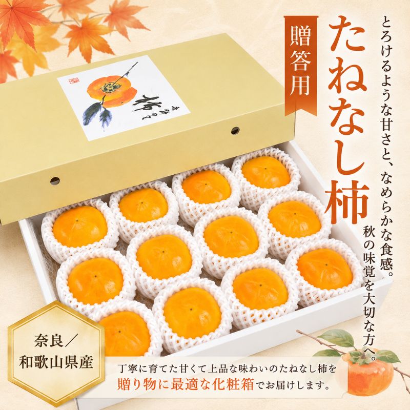 王隠堂農園のたねなし柿2L×12玉_s40