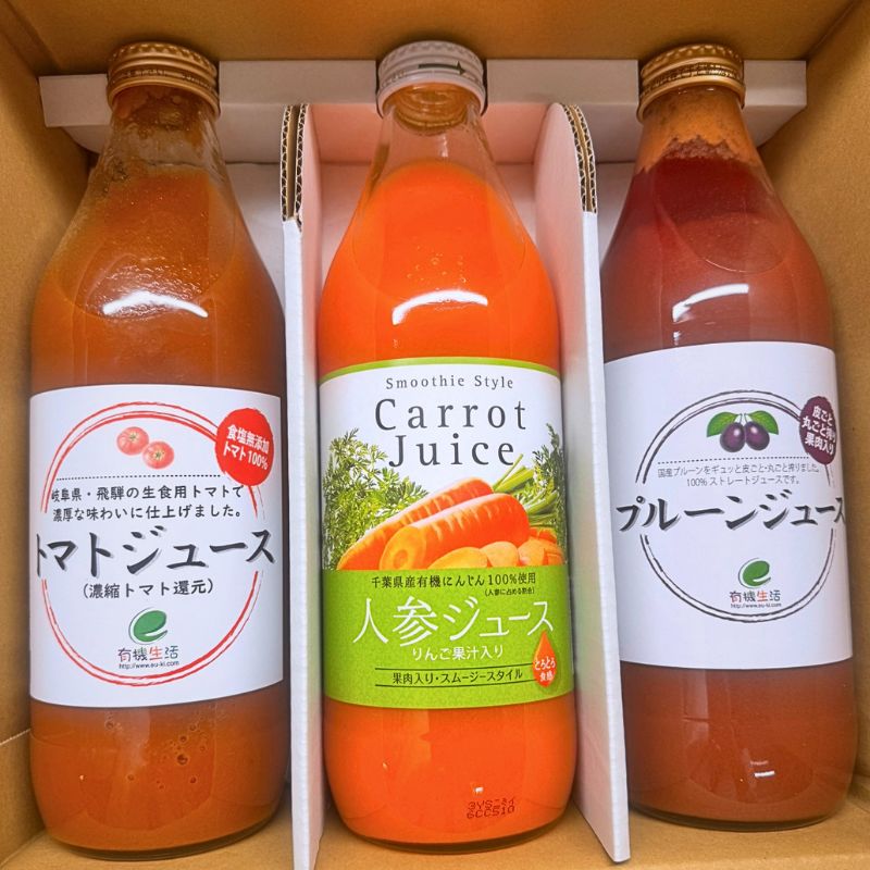 【人気の3本セット】有機生活のジュース1000ml3種セット_s10