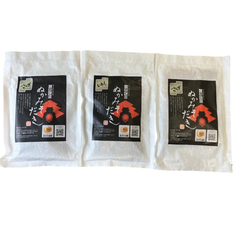 【ギフト包装】ぬかみそだき3袋セット(さば2袋・いわし1袋)_s25