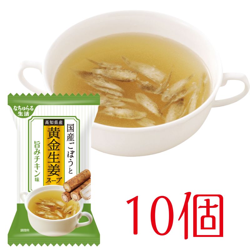 国産ごぼうと高知県産黄金生姜スープ　～旨みチキン味～(10個)_s10