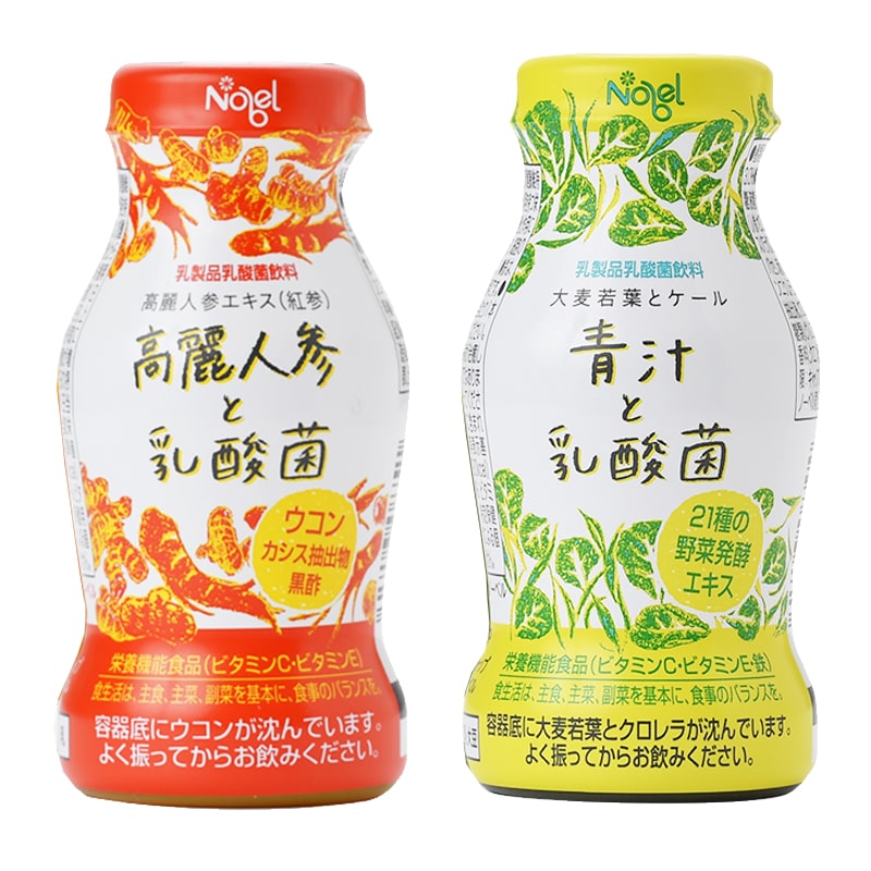 高麗人参と乳酸菌&青汁と乳酸菌の2種セット(95gx12本・各6本)_s25