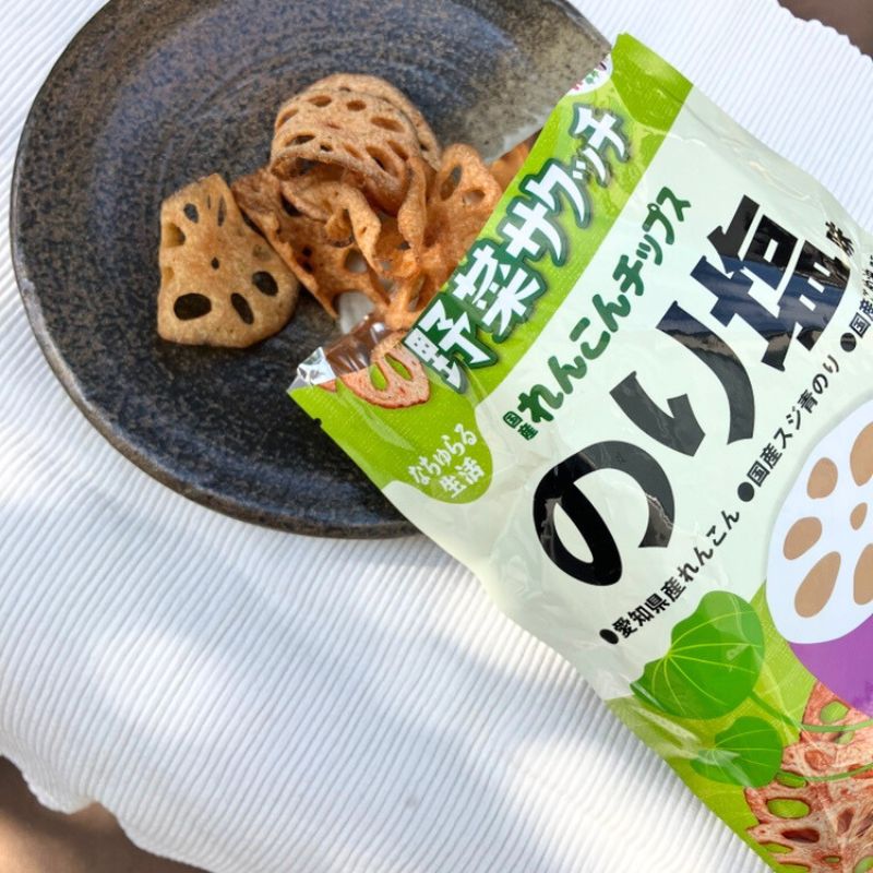 野菜サクッチ　国産れんこんチップス　のり塩（食べきりサイズ19g）_s10