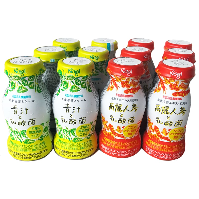 ［定期購入］高麗人参と乳酸菌＆青汁と乳酸菌の2種セット(95gｘ12本・各6本)_s25