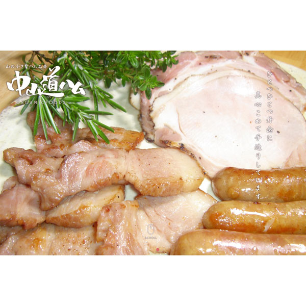 中山道ハム 無添加ハム・ソーセージ(5種・5袋)生ハム入りセット_s25