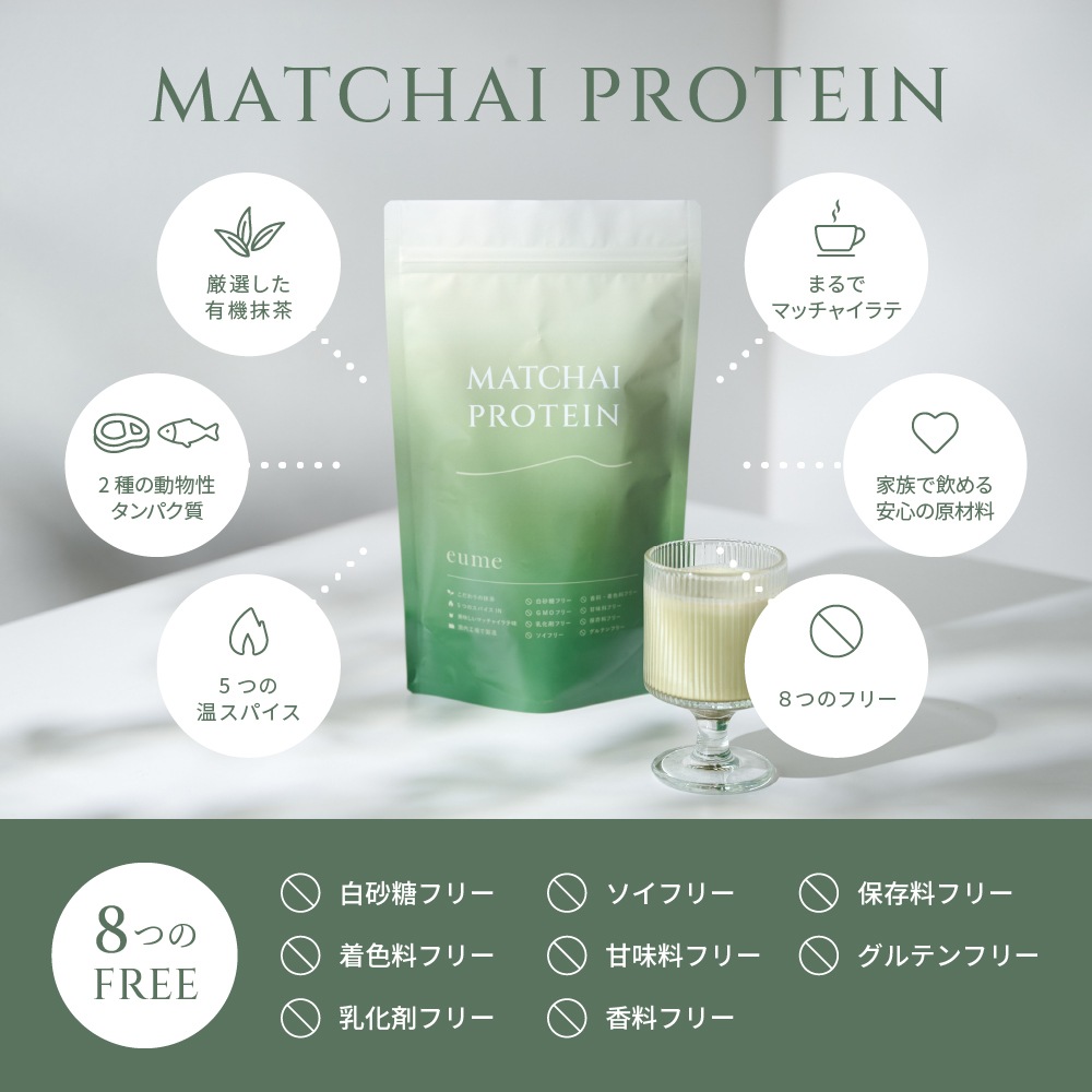 <1ヶ月1袋定期><br>MATCHAI PROTEIN