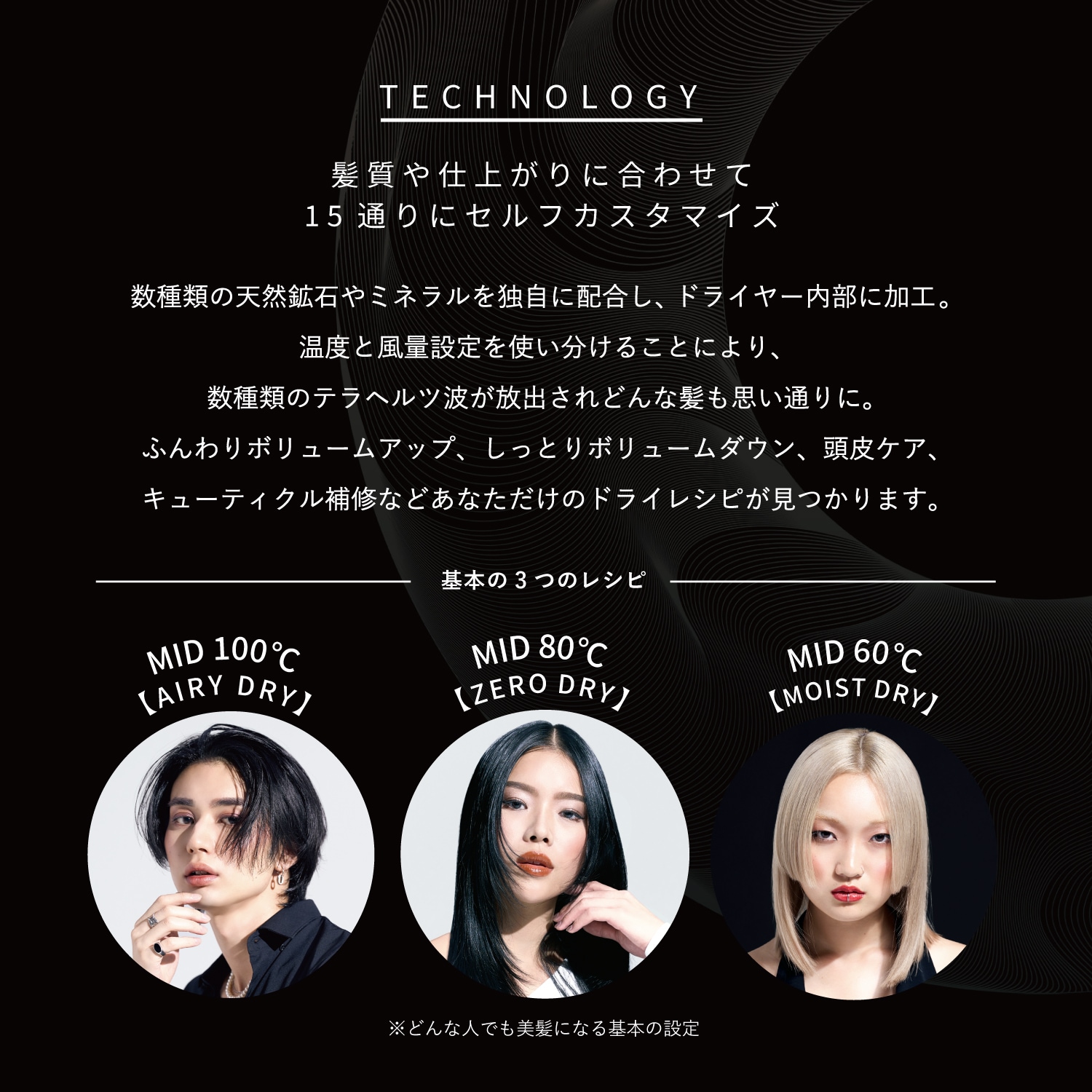 【ポイント5倍】<br>マグネットヘアプロ ドライヤーゼロブラックプラス