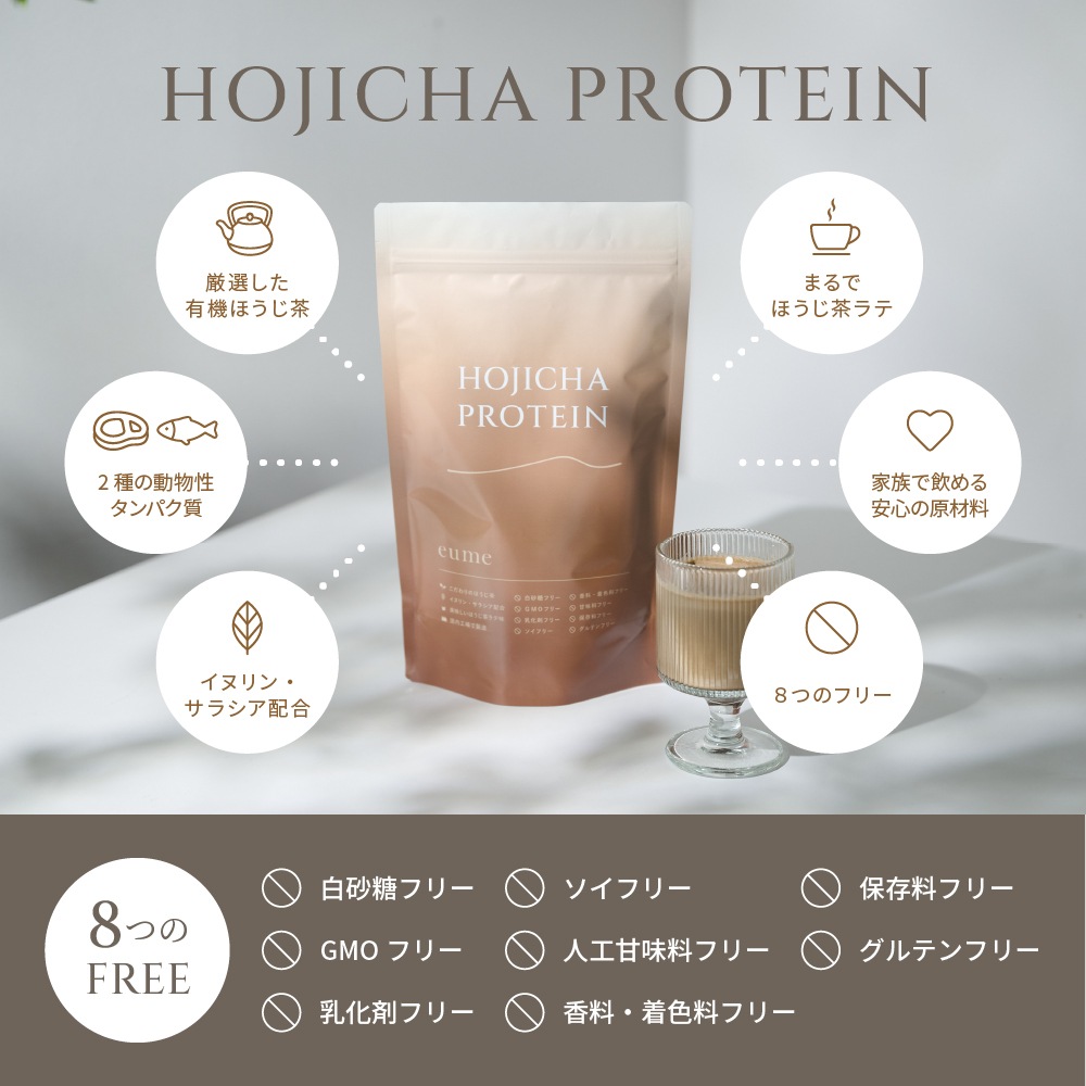 <1ヶ月3袋定期><br>HOJICHA PROTEIN