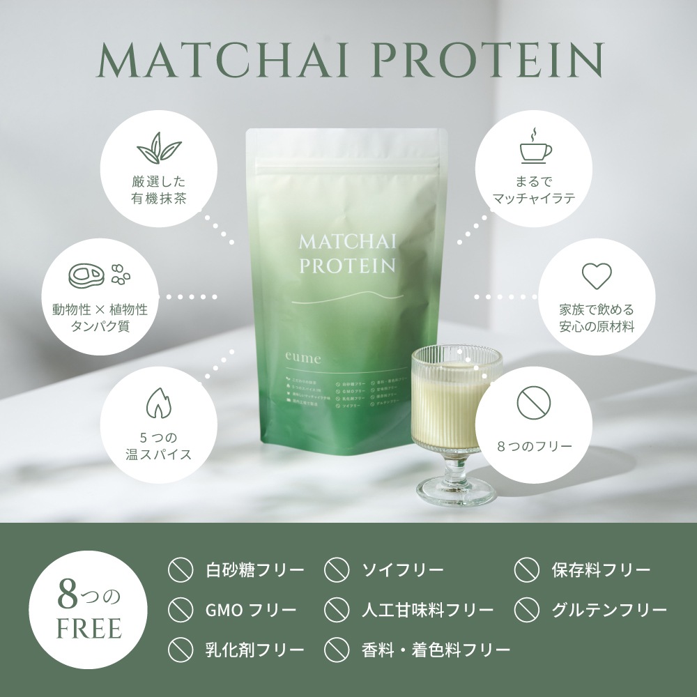 <1ヶ月2袋定期><br>MATCHAI PROTEIN