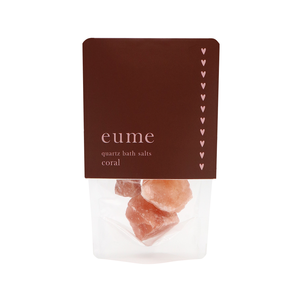 クォーツバスソルト<br>コーラル トライアル ハートデザイン３回分