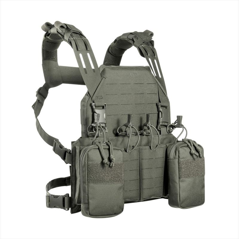 タスマニアンタイガー モジュラーチェストリグ 4xM4 IRRストーングレーオリーブ 8870.332 Tasmanian Tiger Modular Chest Rig 4xM4 IRR Harness