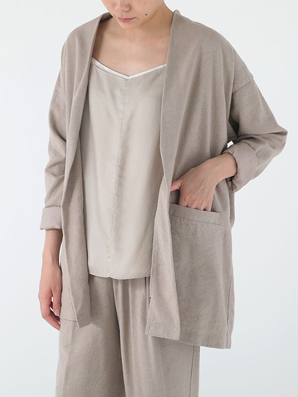 新品未使用】エヴァムエヴァ カシミア100%ローブ