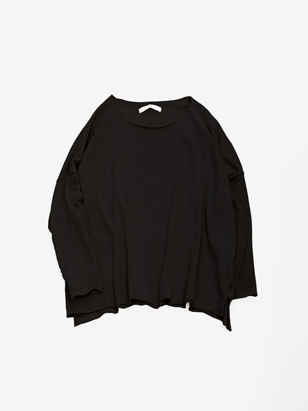試着のみevam eva(エヴァムエヴァ)cotton pullover スミ黒 evam eva|cotton pullover|ladies',tops