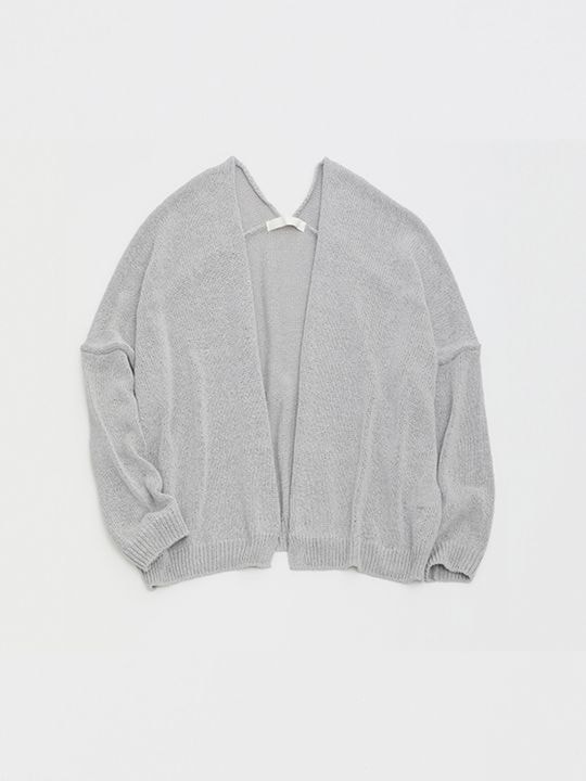 カ子様　evameva coil yarn raglan pullover E241K134 coil yarn raglan pullover 86stone gray | D-ARMS