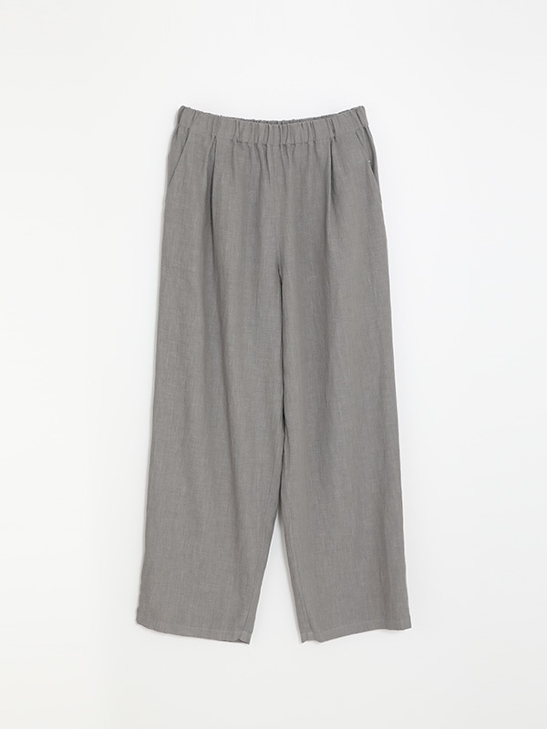 water linen wide pants