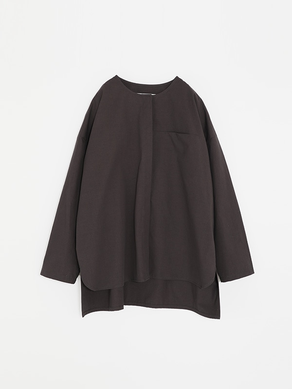 cotton no collar shirt