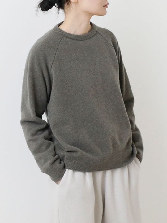 トップス evam eva E243K077 wool pullover evam eva エヴァムエヴァ ファインメリノ ウール ニット プル