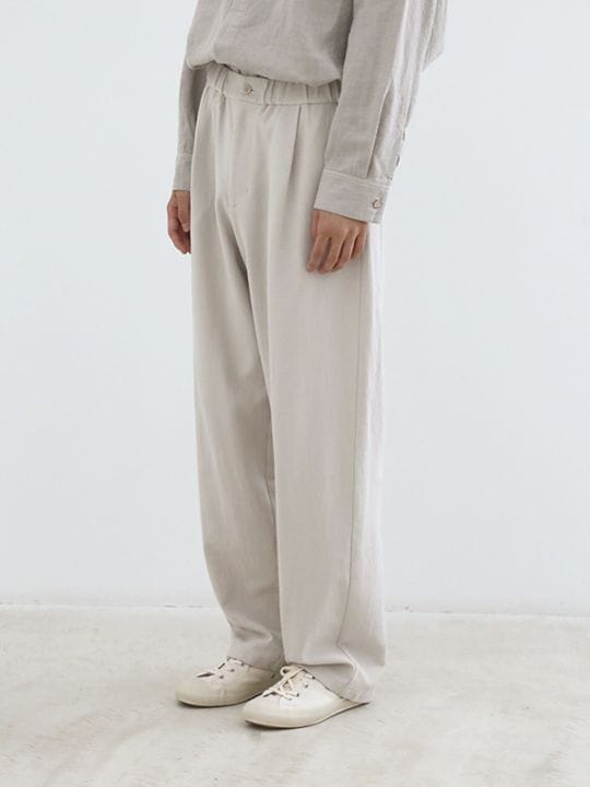 cotton voile wide pants [men's]